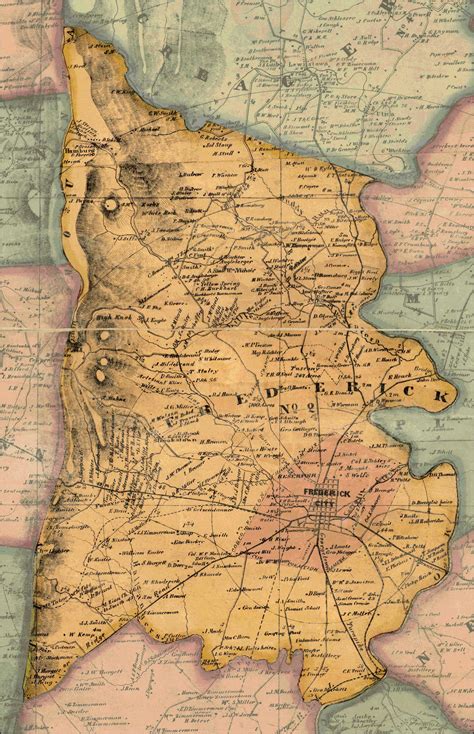 Frederick County District 2. Isaac Bond, Map of Frederick 