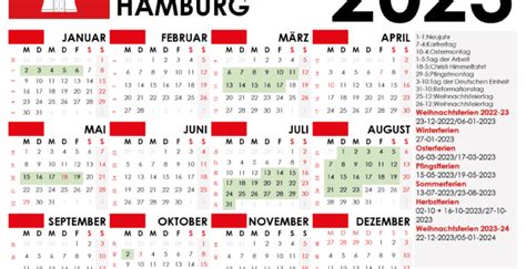 Herbstferien Hamburg 2023 Calendarena