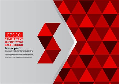 Vector Abstract Geometric Red Background Modern Design Eps10 With Copy