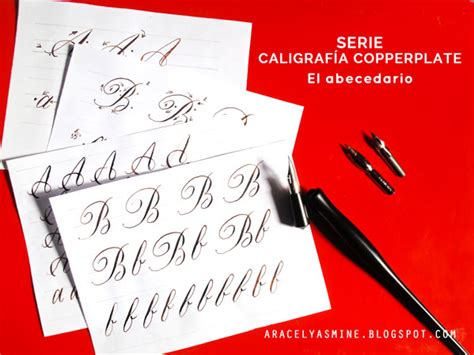 Serie Caligrafía Copperplate Para Aprender A Escribir El Abecedario