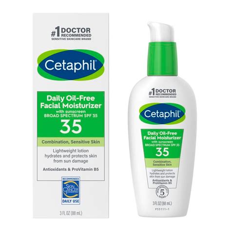Cetaphil Daily Oil Free Facial Moisturizer With Sunscreen Spf 35 Spa