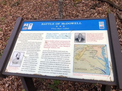 Battle Of Mcdowell Historical Marker