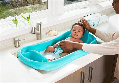 The First Years Sure Comfort Deluxe Newborn To Toddler Tub Teal Aqua