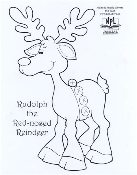 Rudolph The Red Nosed Reindeer Printable Coloring Pages