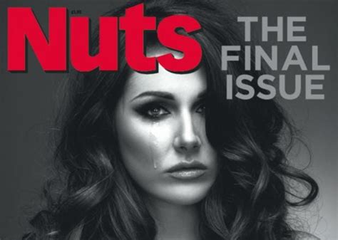 Nuts Final Issue Lucy Pinder Cries On The Front Cover As The Lads Mag