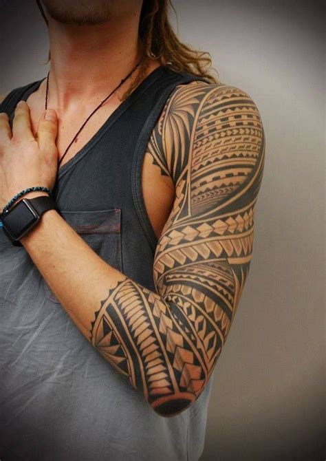 Tatouage Avant Bras Homme Tribal Polyn Sien Art Dessin Tatouage Maori