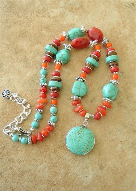 Boho Necklace Turquoise Jewelry Southwest Jewelry Boho