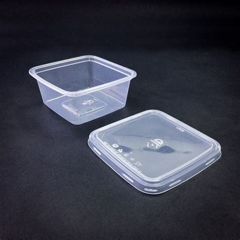 Sq 250 Square Container With Lid Foodspack