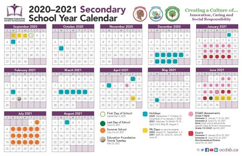 2020 And 2021 School Calendar Ontario Printable Calendars 2021
