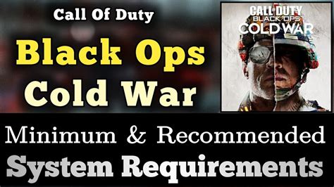 Cod Black Ops Cold War System Requirements Cod Black Ops Cold War Pc