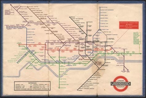 London Underground Transport Railway Map No No Print Code De Beck Harry C