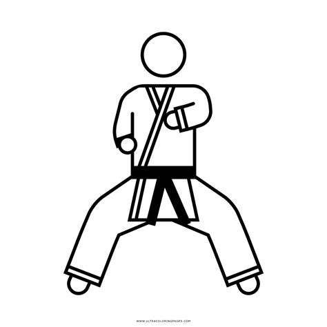 Dibujos Karate Para Colorear E Imprimir