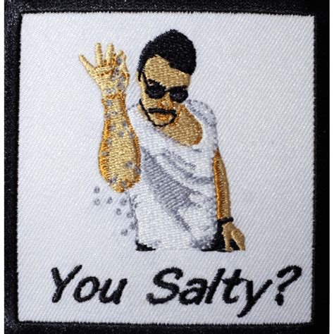 Salt Bae You Salty Emoji Meme Embroidered Patch