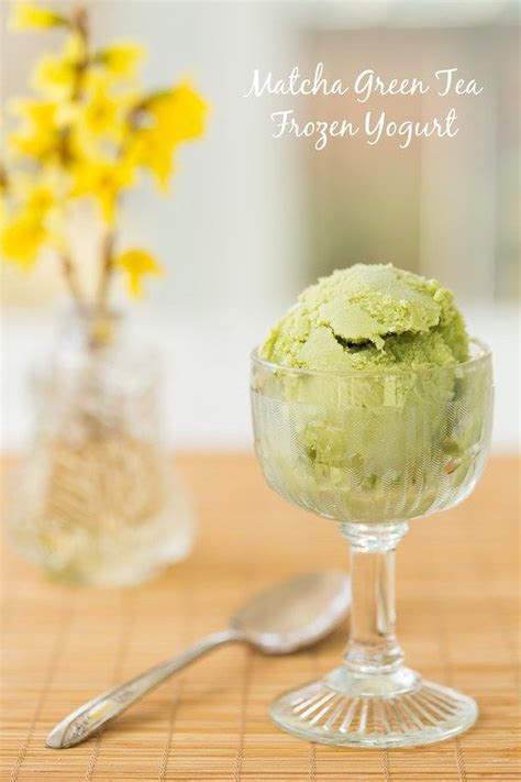Matcha Green Tea Frozen Yogurt Creamy Smooth And Good For You Green