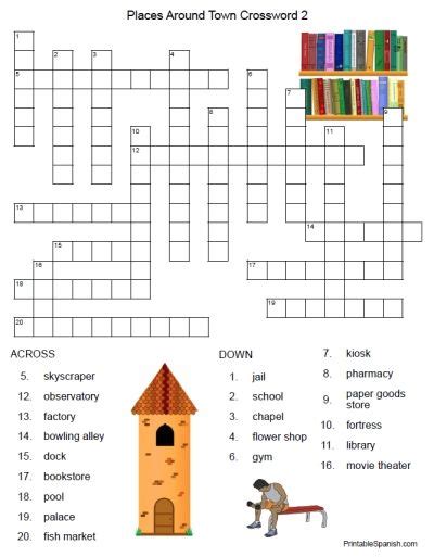 Free Printable Spanish Language Crossword Puzzles From Printablespanish