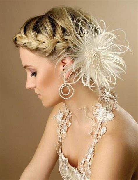 15 Inspirations Updos Wedding Hairstyles With Fascinators