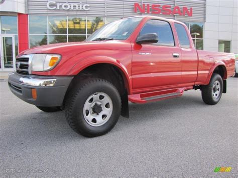 2000 Cardinal Red Toyota Tacoma V6 Prerunner Extended Cab 42378914