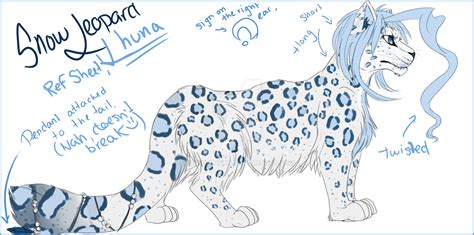Lhuna Snow Leopard Ref Sheet By Sweetlhuna On Deviantart