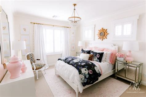 Pink And Gold Tween Bedroom Randi Garrett Design Girl Bedroom Decor