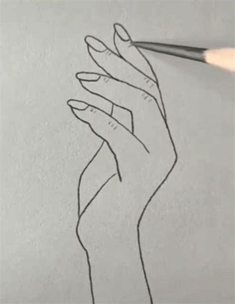 Handzeichnung Easy Hand Drawings Hand Art Drawing How To Draw Hands