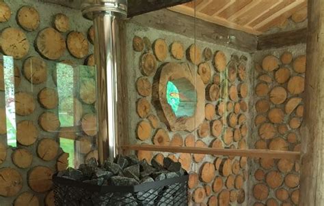 Swedish Cordwood Sauna By Pelle Cordwood Construction