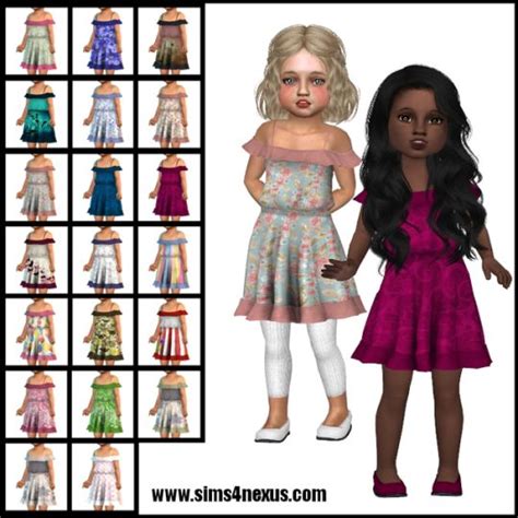 Sims 4 Nexus Sims 4 Toddler Sims 4 Toddler Clothes Sims 4 Dresses