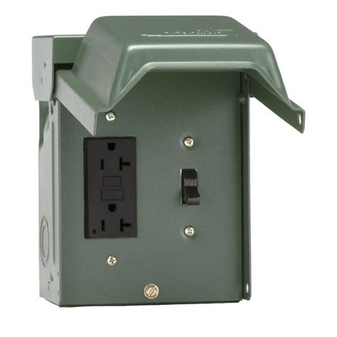 Locking Backyard Outlet Switch Gfi Receptacle 20 Amp Outdoor Nema 3r