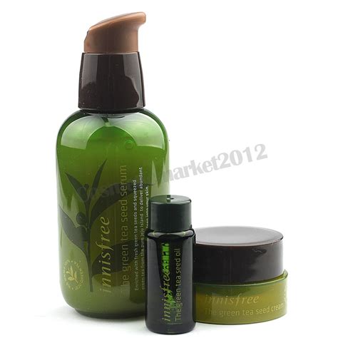 I have to admit i was a little underwhelmed after using this product particularly since i had really high expectations from all the raves it has. Innisfree Green Tea Seed Serum Special Set 80ml+Seed Oil ...