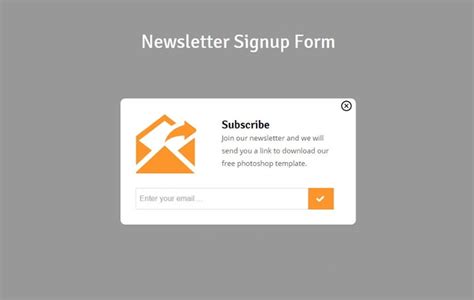 16 Sign Up Form Templates Register Profile Newsletter