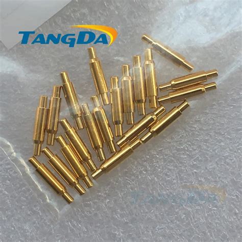 Test Measurement Inspection Copper Gold Plating Plated Current Pogo Pin Probe Spring Loaded