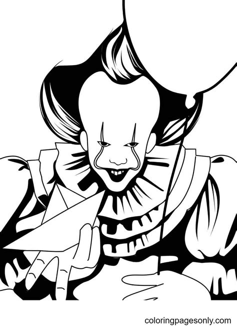 Pennywise And Jason Coloring Page Free Printable Coloring Pages