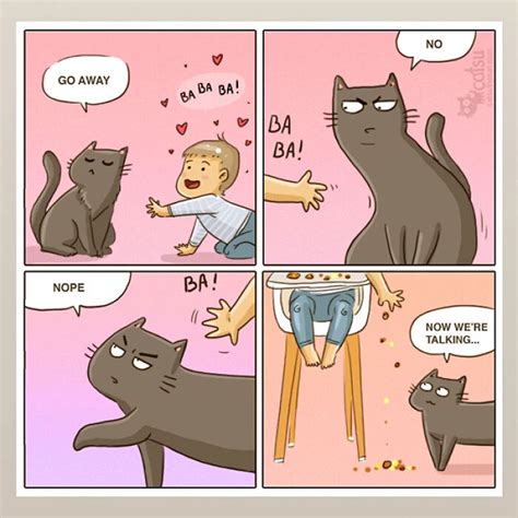 Artist Creates Comics That Purrfectly Capture Life With Cats And Here