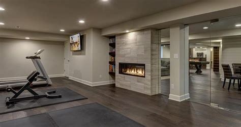 Check spelling or type a new query. basement fireplace gym | Exercise, Game and Play rooms ...