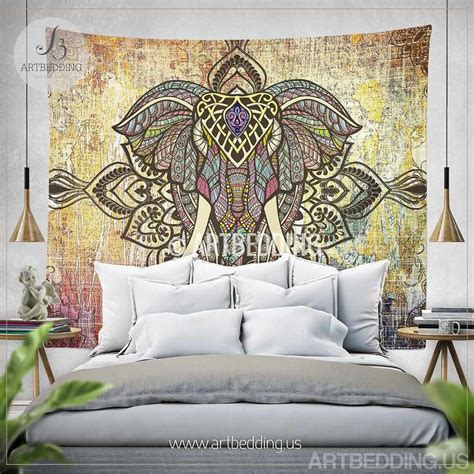 Elepahnt Tapestry Bohemian Wall Tapestry Hippie Tapestry Wall Hangin