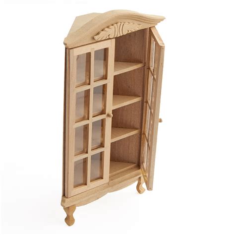 Get free shipping on qualified unfinished kitchen cabinets or buy online pick up in store today in the kitchen department. Miniature Unfinished Wood Corner Display Cabinet - New ...