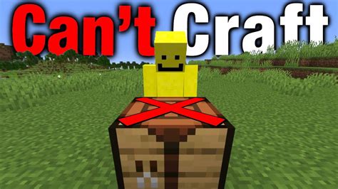 I Beat Minecraft Without Crafting Youtube