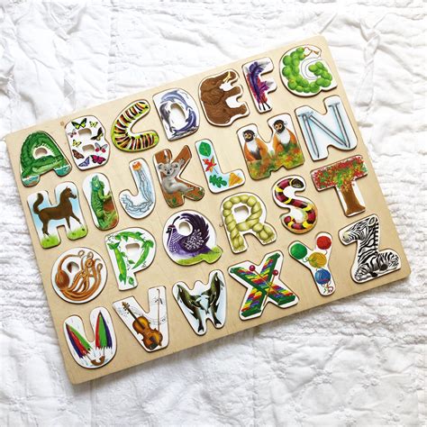 Melissa Doug Alphabet Art Puzzle