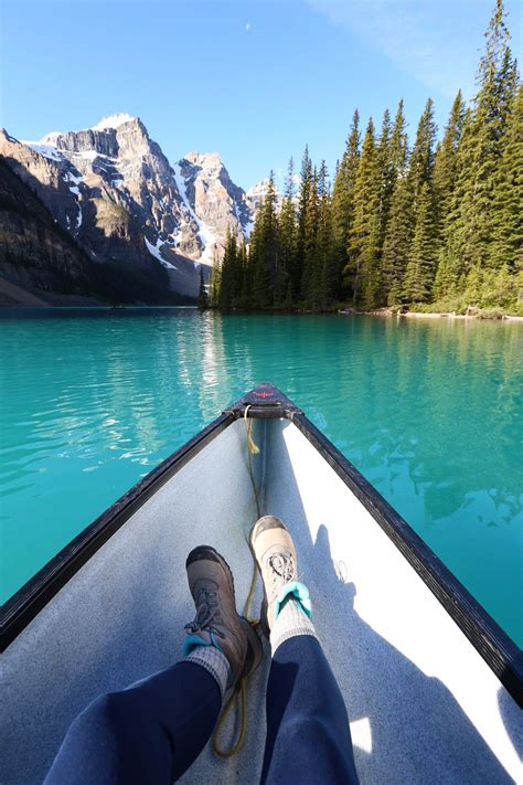 The Bluest Water Can Be Found In The Famous Moraine Lake In Banff National Park Make Sure You