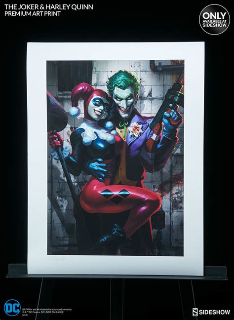 Poster And Locandine Sideshow Premium Prints The Joker And Harley Quinn