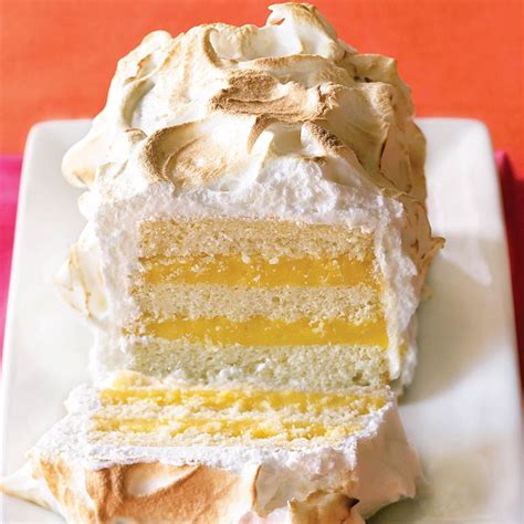 Lemon curd and lemon custard are made the same way—curds simply tend to have a stronger flavor. Lemon Meringue Cake Recipe | MyRecipes
