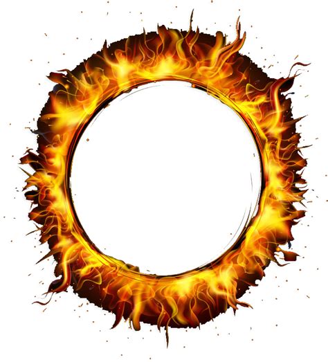 Circle Fire Png Banner Library Stock Round Fire Flame Png Free