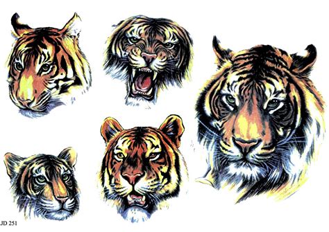 Tiger tattoo designs, ideas, and meanings. TATTOO DESIGNS AND E-BOOKS: Animal Tattoo Design Set #2