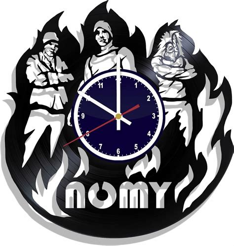 Nomy Wall Clock Made From Real Vinyl Record Nomy Wall