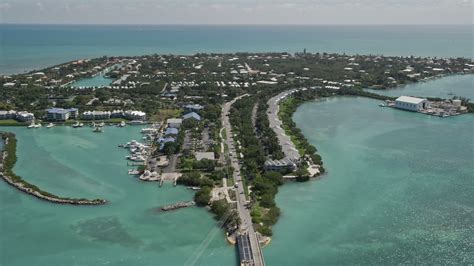 5k Stock Footage Aerial Video Of Flying By Homes On Duck Key Marathon