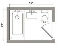5 7 bathroom layout bocopacanada com. 5x7 bathroom.. To 6x7 bathroom.. Add 1 foot to bathtub ...