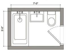 We work with customers just like you to help you create floor plans and to visualize your design ideas in 3d. 5x7 bathroom.. To 6x7 bathroom.. Add 1 foot to bathtub ...