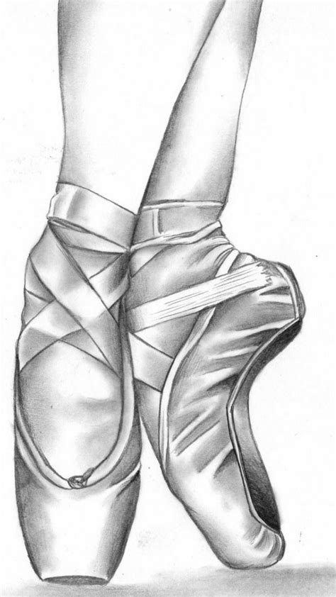 Ballet Shoes Drawing, Art Ballet, Ballet Drawings, Dancing Drawings