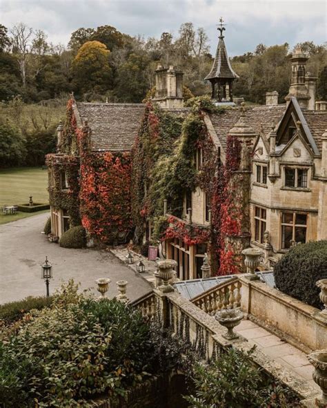 Autumn Cozy Aesthetics — Source Manor House Hotel Fantasy Landscape