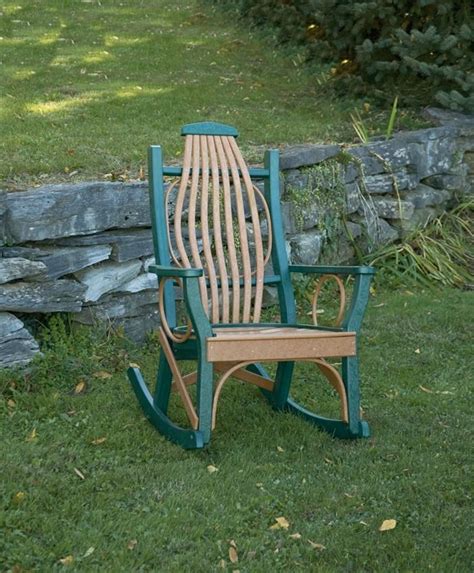 Amish Poly Wood Outdoor Rocking Chair Outdoor Rocking Chairs Rocking