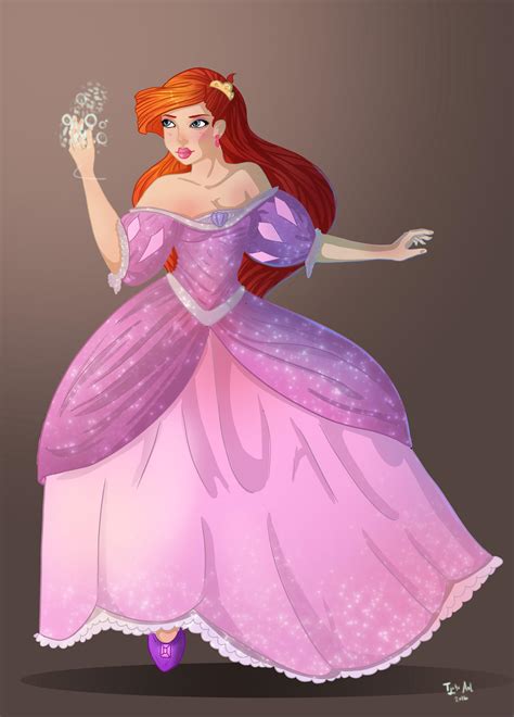 Ariel Pink Dress By Tjibi On Deviantart